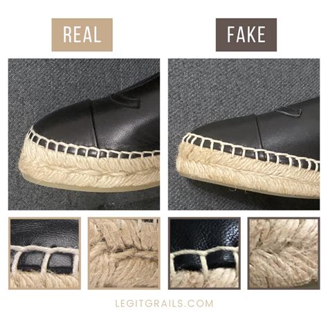 chanel espadrilles real vs fake|chanel shoes real.